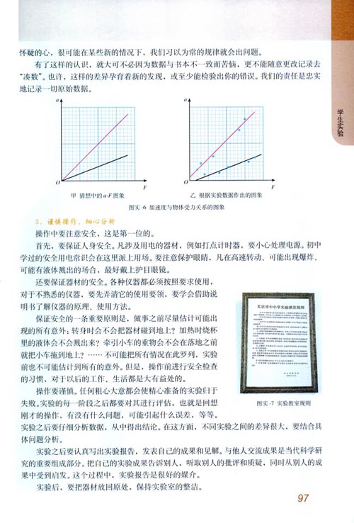 人教版新课标物理必修1 学生实验2 怎样做好物理实验