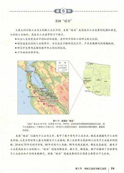 人教版地理必修2电子书 4.3 传统工业区与新工业区